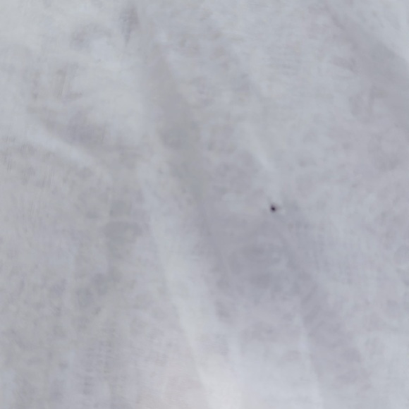 LOFT white eyelet lace blouse crochet top Womens XL sheer keyhole back Romantic - Picture 8 of 10